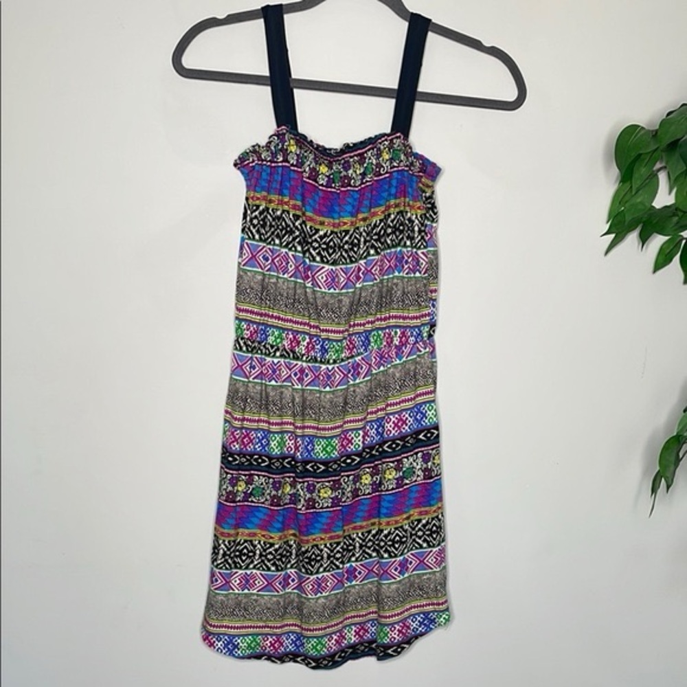 Billabong Purple and Blue Square Neck Midi Sundress - Picture 1 of 6
